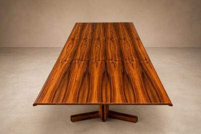Novo Rumo Brazilian Modern Dining Table in Cavi na Wood by Novo Rumo Brazil 1960s
