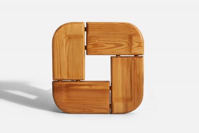 Olof Ottelin Attribution Stools in Solid Pine Finland 1960s