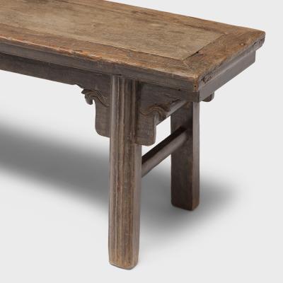 Orchid Flower Splayed Leg Bench