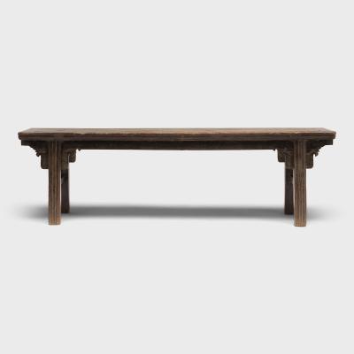 Orchid Flower Splayed Leg Bench