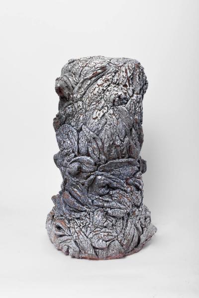 Organic blue side table by Helder 2023 