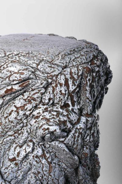 Organic blue side table by Helder 2023 