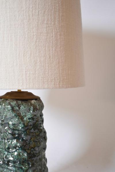 Organic shape green ceramic lamp Helder 2025 