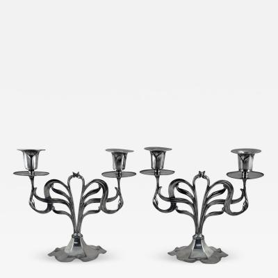 Orivit Jugendstil Secessionist Art Nouveau Candelabra Germany C 1900