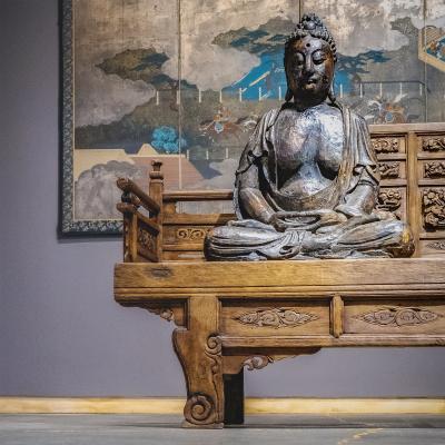 Ornately Carved Luohan Bed