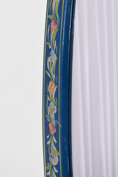 Oval wooden painted alentejano mirror 