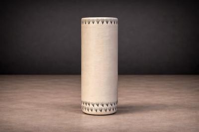 Painted Flower Vase Mud Ink Taller Maya 2024