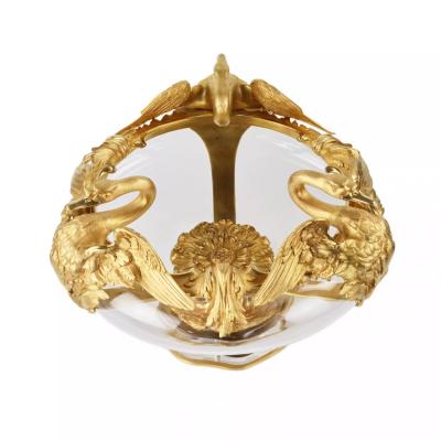 Pair Of Swan Motif Jardinieres France 20th Century
