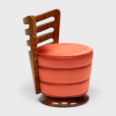 Pair of Art Deco Slipper Chairs with Macassar Ebony Veneer