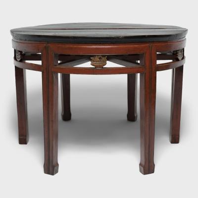 Pair of Basket of Plenty Demi Lune Tables