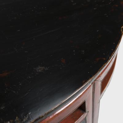 Pair of Basket of Plenty Demi Lune Tables