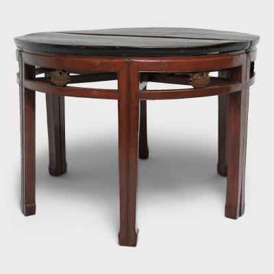 Pair of Basket of Plenty Demi Lune Tables
