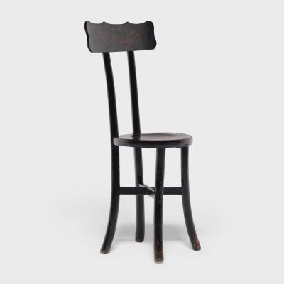Pair of Black Lacquer Chairs