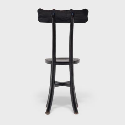 Pair of Black Lacquer Chairs