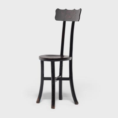 Pair of Black Lacquer Chairs