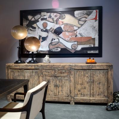 Pair of Brass Parabolic Reflectors