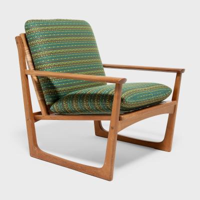 Pair of Danish Modern Cane Back Armchairs by Hans Olsen
