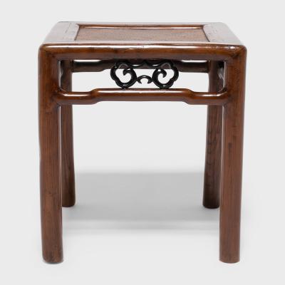 Pair of Fine Woven Top Square Stools