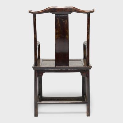 Pair of Fine Yoke Back Armchairs with Bamboo Carvings