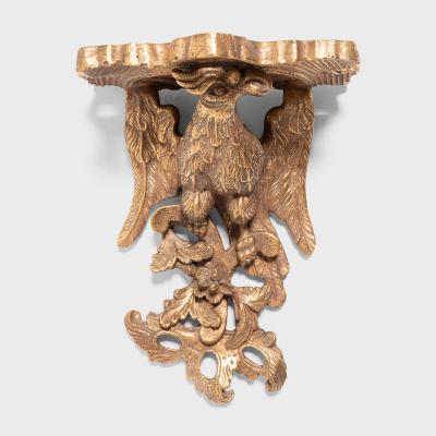 Pair of Gilt Wall Brackets of Ho Ho Birds