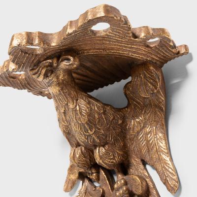 Pair of Gilt Wall Brackets of Ho Ho Birds