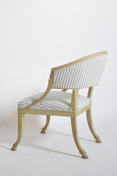 Pair of Gustavian armchairs XIXth c 