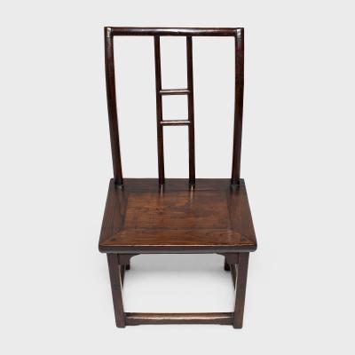 Pair of Lacquered Tall Back Chairs