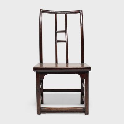 Pair of Lacquered Tall Back Chairs