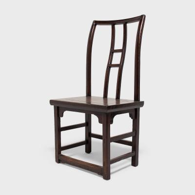 Pair of Lacquered Tall Back Chairs