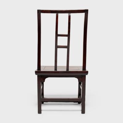 Pair of Lacquered Tall Back Chairs