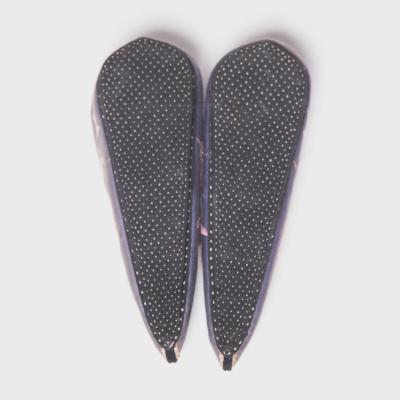 Pair of Lilac Plum Blossom Lotus Slippers