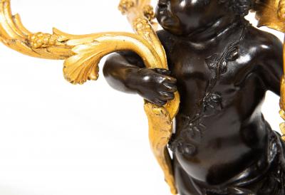 Pair of Louis XVI Style Four Light Candelabra after Clodion