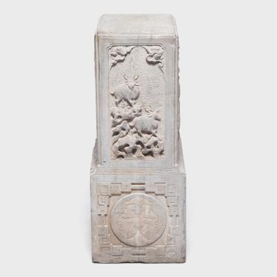 Pair of Mythical Stone Door Posts