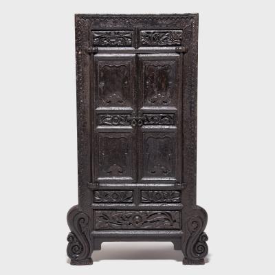 Pair of Ornate Cabinets with Cabriole Legs