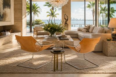 Pair of Paulistano Armchairs by Paulo Mendes da Rocha Leather Stainless Steel