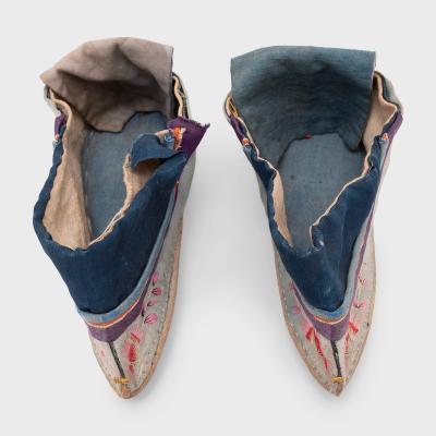Pair of Silk Lotus Slippers