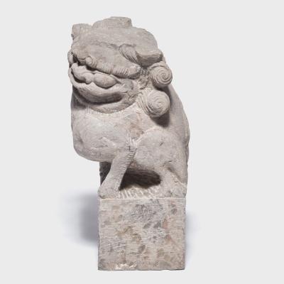 Pair of Stone Guardian Fu Dogs