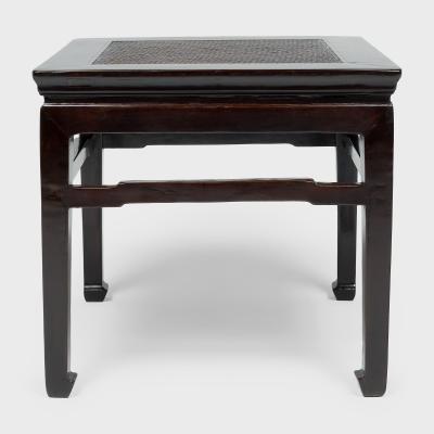 Pair of Woven Top Fang Deng Stools