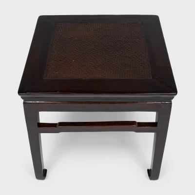Pair of Woven Top Fang Deng Stools
