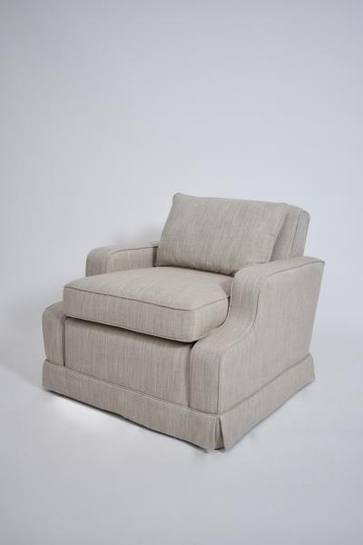 Pair of beige armchairs 1960s 