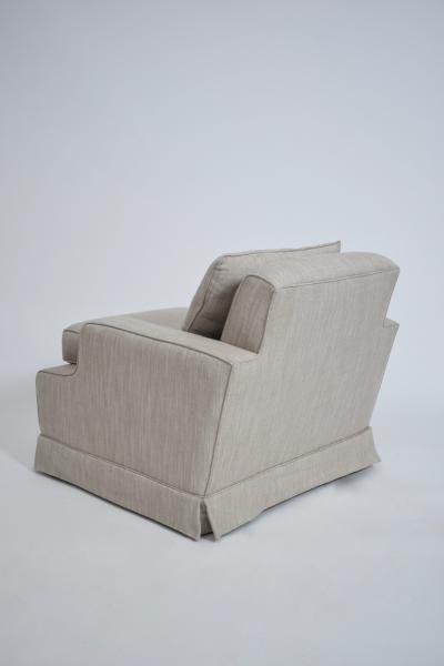 Pair of beige armchairs 1960s 