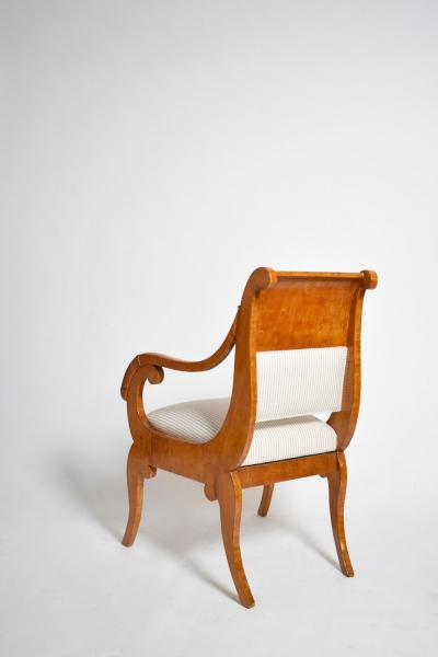 Pair of etruscan armchairs XIXth c 