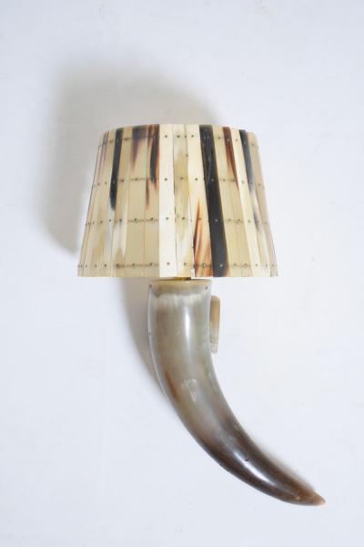 Pair of horn wall sconces 1970s 