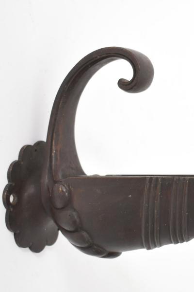 Pair of neoclassical bronze wall sconces 1920s 