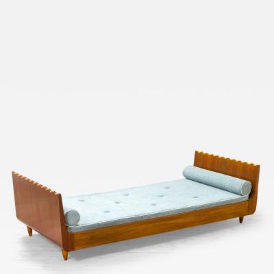 Paolo Buffa Paolo Buffa Wooden Daybed with Mattress for Serafino Arrighi 40s
