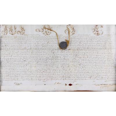 Papal Indulgence With The Bull Of Pius VII Pius Papa VII Rome Vatican