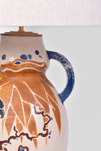 Parrots ceramic lamp 1930s 