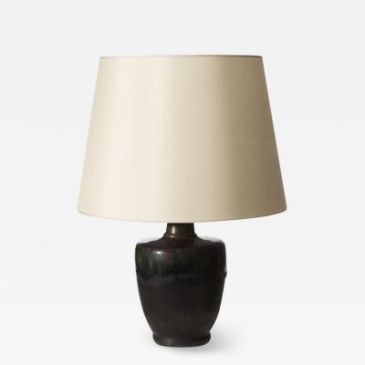 Patrick Nordstrom Table Lamp with Virtuosic Glazing by Patrick Nordstrom