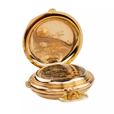 Paul Buhre Le Phare Gold Pocket Watch With Minute Repeater Chronograph