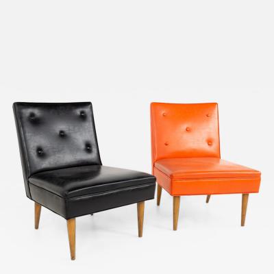 Paul McCobb Paul McCobb Style Mid Century Slipper Lounge Chairs A Pair